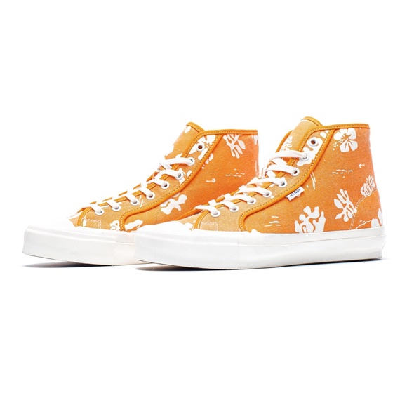 new mens 13 Vans Vault Og Style 24 Lx Sneakers Canvas Hibiscus/Persimmon
